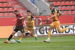 3. Liga - FC Ingolstadt 04 - Dynamo Dresden - Fatih Kaya (9, FCI) Sebastian Mai (26 Dresden) Jonathan Meier (19 Dresden)