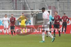 3. Liga - FC Ingolstadt 04 - VfB Lübeck - Süiel ist aus, Unentschieden 1:1, enttäuschte Gesichter bei Ingolstadt, Torwart Fabijan Buntic (24, FCI) Marc Stendera (10, FCI) Thomas Keller (27, FCI) Marcel Gaus (19, FCI)