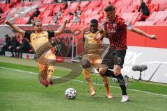 3. Liga - FC Ingolstadt 04 - Dynamo Dresden - Stefan Kutschke (30, FCI) Agyemang Diawusie (11 Dresden)