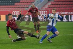 3. Liga - FC Ingolstadt 04 - 1. FC Magdeburg - Stefan Kutschke (30, FCI) scheitert an