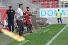 3. Liga - FC Ingolstadt 04 - KFC Uerdingen 05 - Spiel ist aus, erster Heimsieg der Saison 2:1 Cheftrainer Tomas Oral (FCI) freut sich lautstark