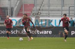 3. Liga - FC Ingolstadt 04 - VfB Lübeck - Sturmtrio, Marc Stendera (10, FCI) Caniggia Ginola Elva (14, FCI) Merlin Röhl (34, FCI)