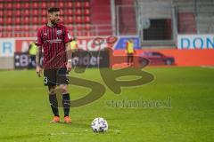 3. Liga - FC Ingolstadt 04 - F.C. Hansa Rostock - Robin Krauße (23, FCI) Freistoß
