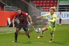 3. Liga - FC Ingolstadt 04 - SV Wiesbaden - Michael Heinloth (17, FCI) Hollerbach Benedict (21 SVW)