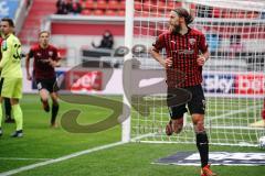 3. Liga - FC Ingolstadt 04 - SC Verl - Björn Paulsen (4, FCI) trictt zum 2:1 Tor Jubel Torwart Brüseke Robin (32 Verl) keine Chance