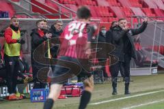 3. Liga - FC Ingolstadt 04 - F.C. Hansa Rostock - Cheftrainer Tomas Oral (FCI) beschwert sich