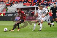 3. Liga - FC Ingolstadt 04 - SpVgg Unterhaching - Caniggia Ginola Elva (14, FCI) Stierlin Niclas (26 SpVgg)