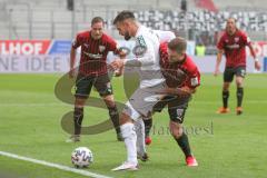 3. Fußball-Liga - Saison 2020/2021 - FC Ingolstadt 04 - SC Verl - Marc Stendera (#10,FCI) - Kasim Rabihic (#9 Verl) - Foto: Meyer Jürgen