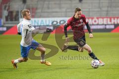 3. Liga - FC Ingolstadt 04 - F.C. Hansa Rostock - Marcel Gaus (19, FCI) Nik Omladic (21 Rostock)