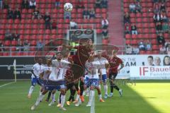 3. Fußball-Liga - Saison 2020/2021 - FC Ingolstadt 04 -  KFC Uerdingen - Björn Paulsen (#4,FCI)  beim Kopfball - Foto: Meyer Jürgen
