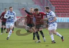 3. Liga - FC Ingolstadt 04 - MSV Duisburg - Dennis Eckert Ayensa (7, FCI) Vincent Gembalies (26 MSV) Ilmari Niskanen (22, FCI) Arne Sicker (17 MSV)