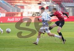 3. Liga - FC Ingolstadt 04 - MSV Duisburg - Filip Bilbija (35, FCI) Dominik Schmidt (3 MSV)