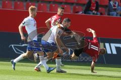 3. Fußball-Liga - Saison 2020/2021 - FC Ingolstadt 04 -  KFC Uerdingen - Beister Maximilian (#11,FCI) wird gefoult - Foto: Meyer Jürgen