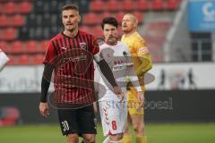 3. Liga - FC Ingolstadt 04 - VfB Lübeck - Stefan Kutschke (30, FCI) Mende Sven (8 Lübeck) Torwart Raeder Lukas (32 Lübeck)