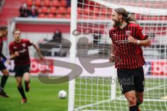 3. Liga - FC Ingolstadt 04 - SC Verl - Björn Paulsen (4, FCI) trictt zum 2:1 Tor Jubel Torwart Brüseke Robin (32 Verl) keine Chance