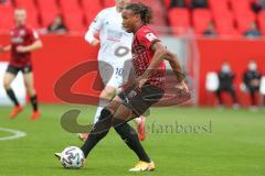 3. Fußball-Liga - Saison 2020/2021 - FC Ingolstadt 04 - SpVgg Unterhaching - Ganiggia Ginola Elva (#14,FCI)  - Foto: Meyer Jürgen