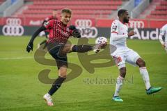 3. Liga - FC Ingolstadt 04 - VfB Lübeck - Dennis Eckert Ayensa (7, FCI) Okungbowa Osarenren (20 Lübeck)