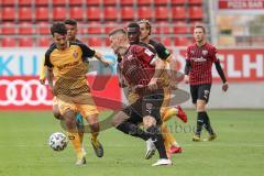 3. Liga - FC Ingolstadt 04 - Dynamo Dresden - Stefan Kutschke (30, FCI) Philipp Hosiner (14 Dresden) Agyemang Diawusie (11 Dresden)