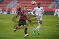 3. Liga - FC Ingolstadt 04 - VfB Lübeck - Dennis Eckert Ayensa (7, FCI) Okungbowa Osarenren (20 Lübeck)