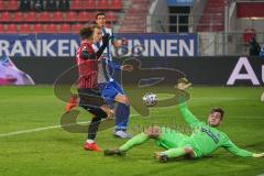 3. Liga - FC Ingolstadt 04 - 1. FC Magdeburg - Dennis Eckert Ayensa (7, FCI) Tor Jubel Siegtreffer überwindet Torwart Behrens Morten (1 Magdeburg)