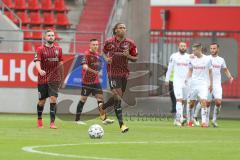 3. Fußball-Liga - Saison 2020/2021 - FC Ingolstadt 04 - SC Verl - Der 1:1 Ausgleichstreffer - Marc Stendera (#10,FCI) - Ganiggia Ginola Elva (#14,FCI)  - traurige Gesichter  - Foto: Meyer Jürgen