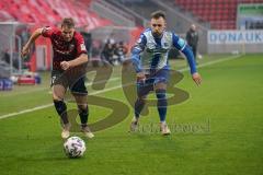 3. Liga - FC Ingolstadt 04 - 1. FC Magdeburg - Michael Heinloth (17, FCI) mit Sliskovic Luka (7 Magdeburg)