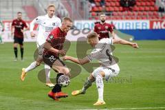 3. Liga - FC Ingolstadt 04 - SpVgg Unterhaching - Ilmari Niskanen (22, FCI) Dombrowka Max (8 SpVgg)