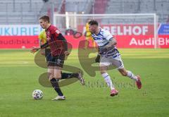 3. Liga - FC Ingolstadt 04 - MSV Duisburg - Filip Bilbija (35, FCI) Dominik Schmidt (3 MSV)