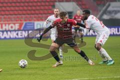 3. Liga - FC Ingolstadt 04 - VfB Lübeck - Dennis Eckert Ayensa (7, FCI) Okungbowa Osarenren (20 Lübeck)