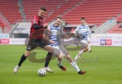 3. Liga - FC Ingolstadt 04 - MSV Duisburg - Stefan Kutschke (30, FCI) Vincent Gembalies (26 MSV)