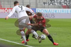 3. Fußball-Liga - Saison 2020/2021 - FC Ingolstadt 04 - SC Verl - Marc Stendera (#10,FCI) - Kasim Rabihic (#9 Verl) - Foto: Meyer Jürgen