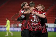 3. Liga - FC Ingolstadt 04 - SV Wiesbaden - Tor Jubel 4:1 durch Björn Paulsen (4, FCI) Flanke von Stefan Kutschke (30, FCI), Ilmari Niskanen (22, FCI)