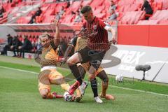 3. Liga - FC Ingolstadt 04 - Dynamo Dresden - Stefan Kutschke (30, FCI) Agyemang Diawusie (11 Dresden)