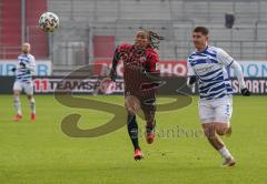 3. Liga - FC Ingolstadt 04 - MSV Duisburg - Caniggia Ginola Elva (14, FCI) Darius Ghindovean (8 MSV)