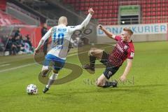 3. Liga - FC Ingolstadt 04 - F.C. Hansa Rostock - Korbinian Vollmann (10 Rostock) Ilmari Niskanen (22, FCI)