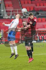 3. Liga - FC Ingolstadt 04 - F.C. Hansa Rostock - Merlin Röhl (34, FCI) Marc Stendera (10, FCI) John Verhoek (18 Rostock)