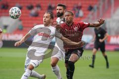 3. Liga - FC Ingolstadt 04 - SC Verl - Steffen Lang (20 Verl) Caniggia Ginola Elva (14, FCI) Mikic Daniel (4 Verl) hinten