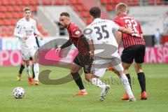 3. Liga - FC Ingolstadt 04 - SpVgg Unterhaching - Fatih Kaya (9, FCI) Fuchs Alexander (35 SpVgg) Ilmari Niskanen (22, FCI)