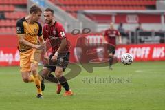 3. Liga - FC Ingolstadt 04 - Dynamo Dresden - Fatih Kaya (9, FCI) Julius Kade (20 Dresden)