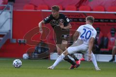 3. Fußball-Liga - Saison 2020/2021 - Testspiel -FC Ingolstadt 04 - 1. FC Heidenheim - Filip Bilbija (#35,FCI)  - Dzenis Burnic (#20 Heidenheim) - Foto: Meyer Jürgen