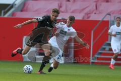 3. Fußball-Liga - Saison 2020/2021 - Testspiel -FC Ingolstadt 04 - 1. FC Heidenheim - Filip Bilbija (#35,FCI)  - Melvin Ramusovic (#28 Heidenheim) - Foto: Meyer Jürgen