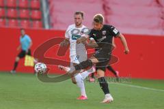 3. Fußball-Liga - Saison 2020/2021 - Testspiel -FC Ingolstadt 04 - 1. FC Heidenheim - Patrick Sussek (#37,FCI) - schiesst den 1:2 Anschlusstreffer - jubel - Foto: Meyer Jürgen