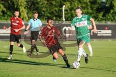 3. Liga - Testspiel - FC Ingolstadt 04 - VfB Eichstätt - Robin Krauße (23, FCI) Jakob Zitzelsberger (Nr.36 - VfB Eichstätt)