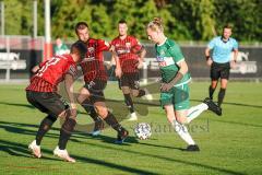 3. Liga - Testspiel - FC Ingolstadt 04 - VfB Eichstätt - Robin Krauße (23, FCI) Jakob Zitzelsberger (Nr.36 - VfB Eichstätt)