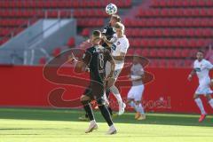 3. Fußball-Liga - Saison 2020/2021 - Testspiel -FC Ingolstadt 04 - 1. FC Heidenheim - Robin Krausse (#23,FCI)  - Maximilian Wolfram (#8,FCI)  - Dzenis Burnic (#20 Heidenheim) - Foto: Meyer Jürgen