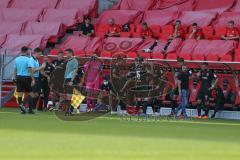 3. Fußball-Liga - Saison 2020/2021 - Testspiel -FC Ingolstadt 04 - 1. FC Heidenheim - Trinkpause - Foto: Meyer Jürgen