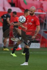 3. Fußball-Liga - Saison 2020/2021 - Testspiel -FC Ingolstadt 04 - 1. FC Heidenheim - Nico Antonitsch (#5,FCI)  beim warm machen - Foto: Meyer Jürgen