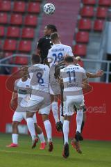 3. Fußball-Liga - Saison 2020/2021 - Testspiel -FC Ingolstadt 04 - 1. FC Heidenheim - Justin Butler (#31,FCI) - Melvin Ramusovic (#28 Heidenheim) - Foto: Meyer Jürgen