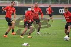 3. Liga - FC Ingolstadt 04 - Training - Fatih Kaya (9, FCI) Marc Stendera (10, FCI) Justin Butler (31, FCI) Hawkins Jaren (20 FCI)