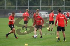 3. Liga - FC Ingolstadt 04 - Training - Ilmari Niskanen (22, FCI) Michael Heinloth (17, FCI) Jonatan Kotzke (25 FCI)